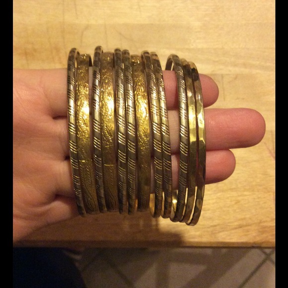 Golden Bangle set - Picture 2 of 4